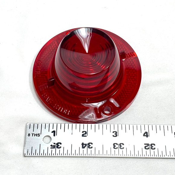 '62 Chevrolet Rear Side Back Up Tail Light Lens Reverse Red 62C-13450 New - Picture 4 of 4